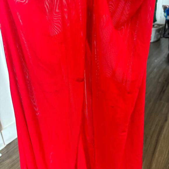 Majorelle Elise Midi Dress Cherry Red Size S - Picture 7 of 7